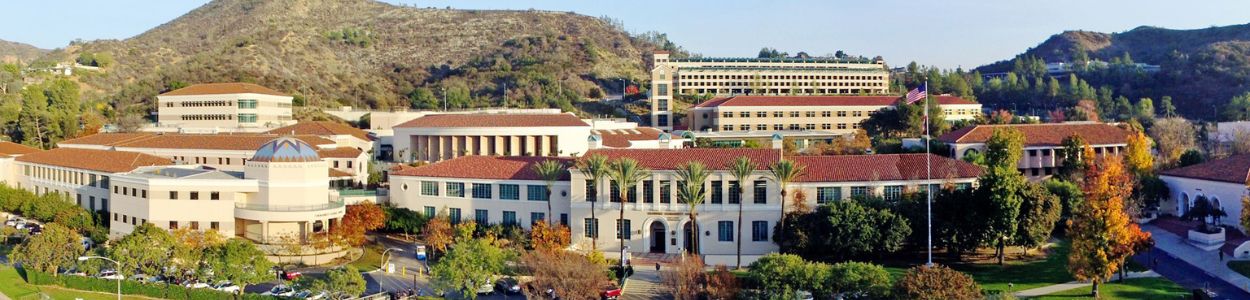 aerial view front of college