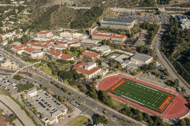 aerial view of Verdugo campus