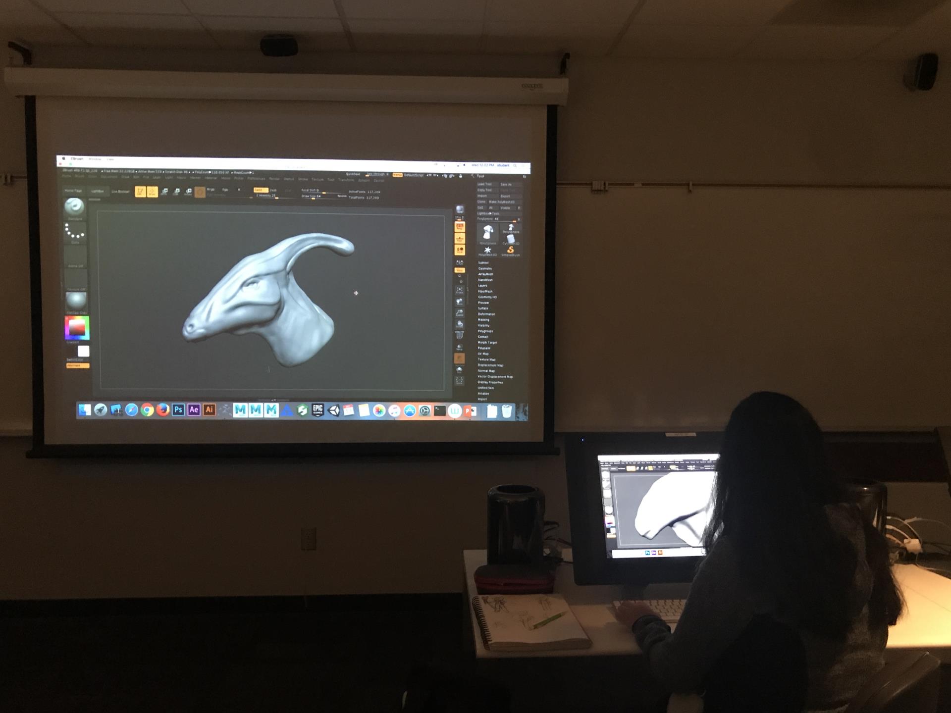 Our labs are equipped with brand new computers and industry standard Cintiq displays