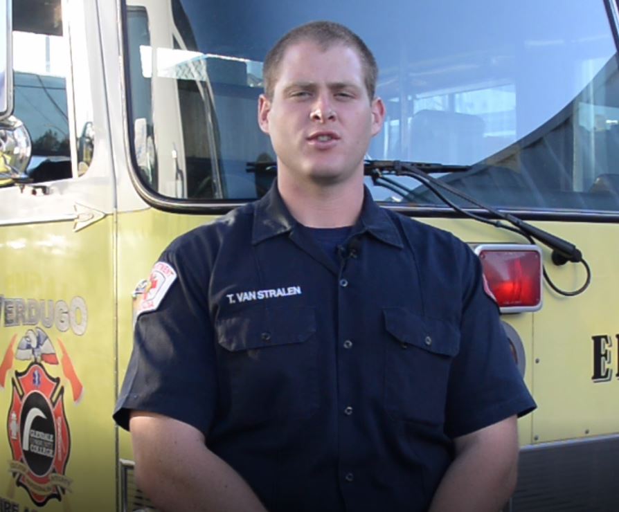Former Cadet Van Stralen from Class XXII