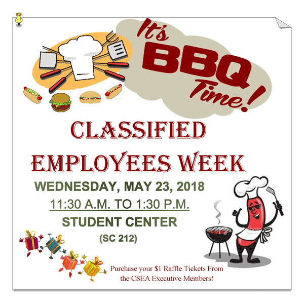 Classified Employees Week BBQ 2018