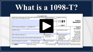 What is a 1098-T?