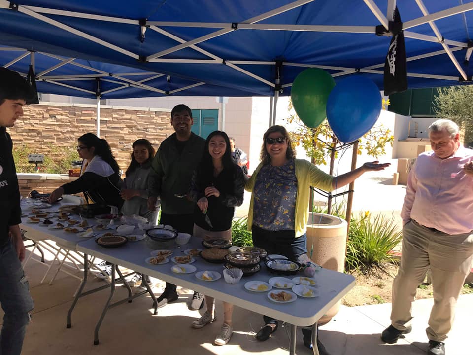 Instructors and Students serving free pie on Pi Day 3/14/19!