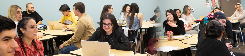 Students learning in classroom