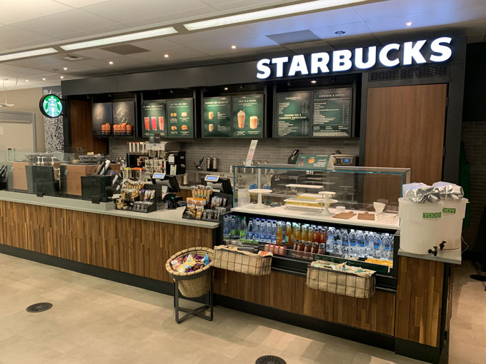 Starbucks inside the Learning Commons