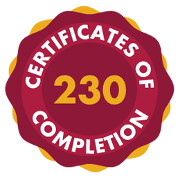 230 certificates of completion