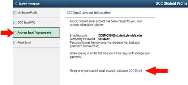 Student Email