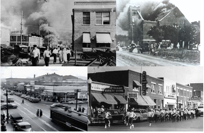 Tulsa Race Massacre Greenwood before and after photos