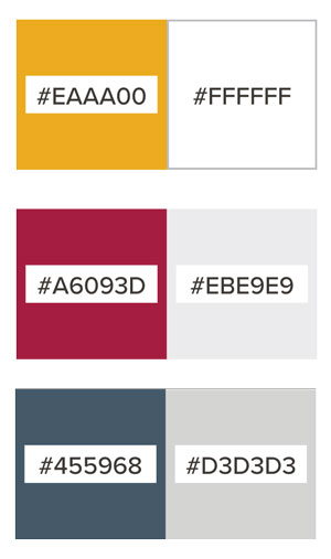 GCC Brand Guidelines web colors