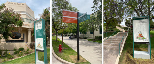 First Wayfinding Signs Installed