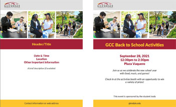 GCC Flyer and Social Media Templates Available Now