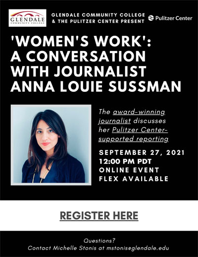 Public Event Pulitzer Center Campus Consortium Anna Louie Sussman flyer thumbnail