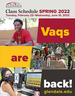 Spring 2022 cover class schedule