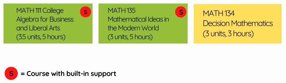 Quantitative reasoning options