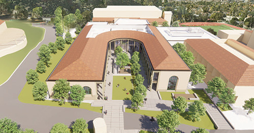 Performance and Media Arts building rendition