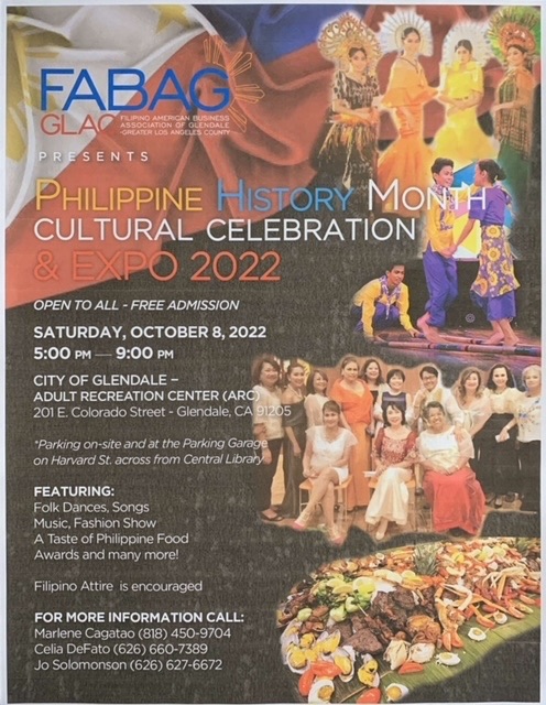 Philippine History Month Cultural Celebration & Expo 2022