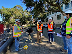 Welding students tour