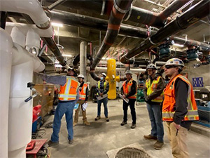 Welding students tour