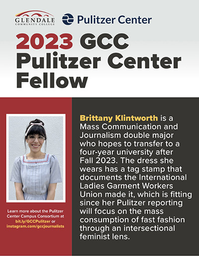 GCC's 2023 Pulizter Center Fellow, Ms. Brittany Klintworth