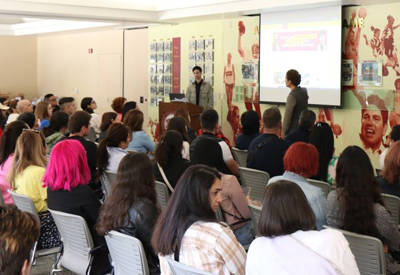 Students attending workshop at the Verdugo Campus