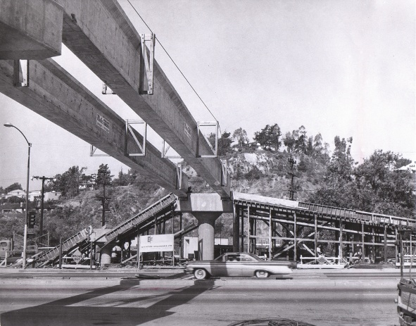 Construction of bridge from GCC over Verdugo Road