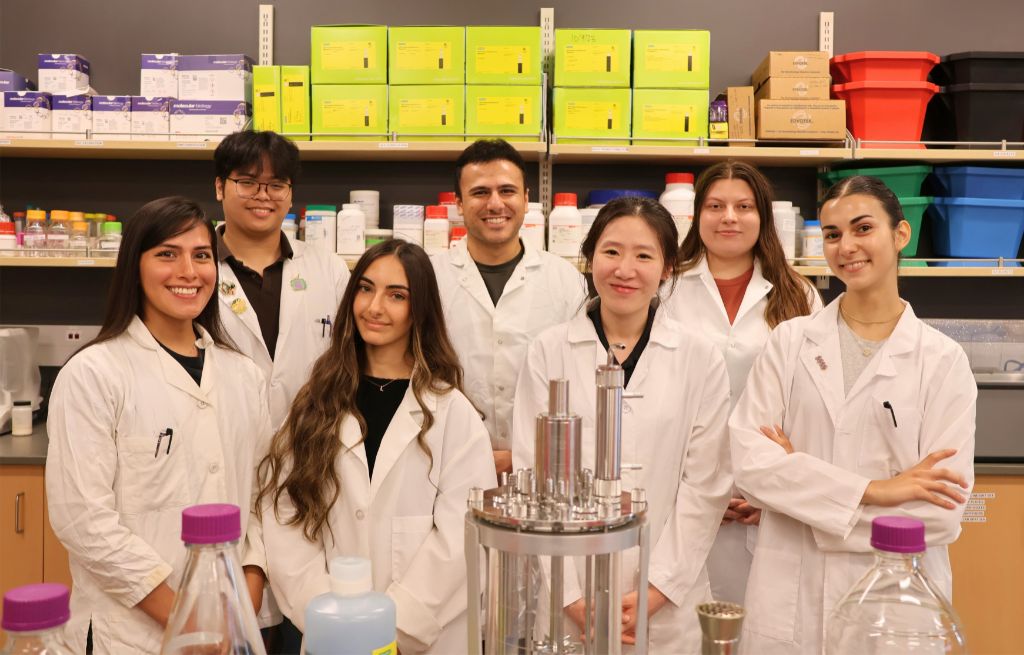  Group Photo is the list of GCC Student Researchers: Jung Cho, Lusine Demirchyan, Matthew Pineda, Katarina Saghi, Talin Tamrazians, Eduard Tunyan, and Nelliel Zurita 